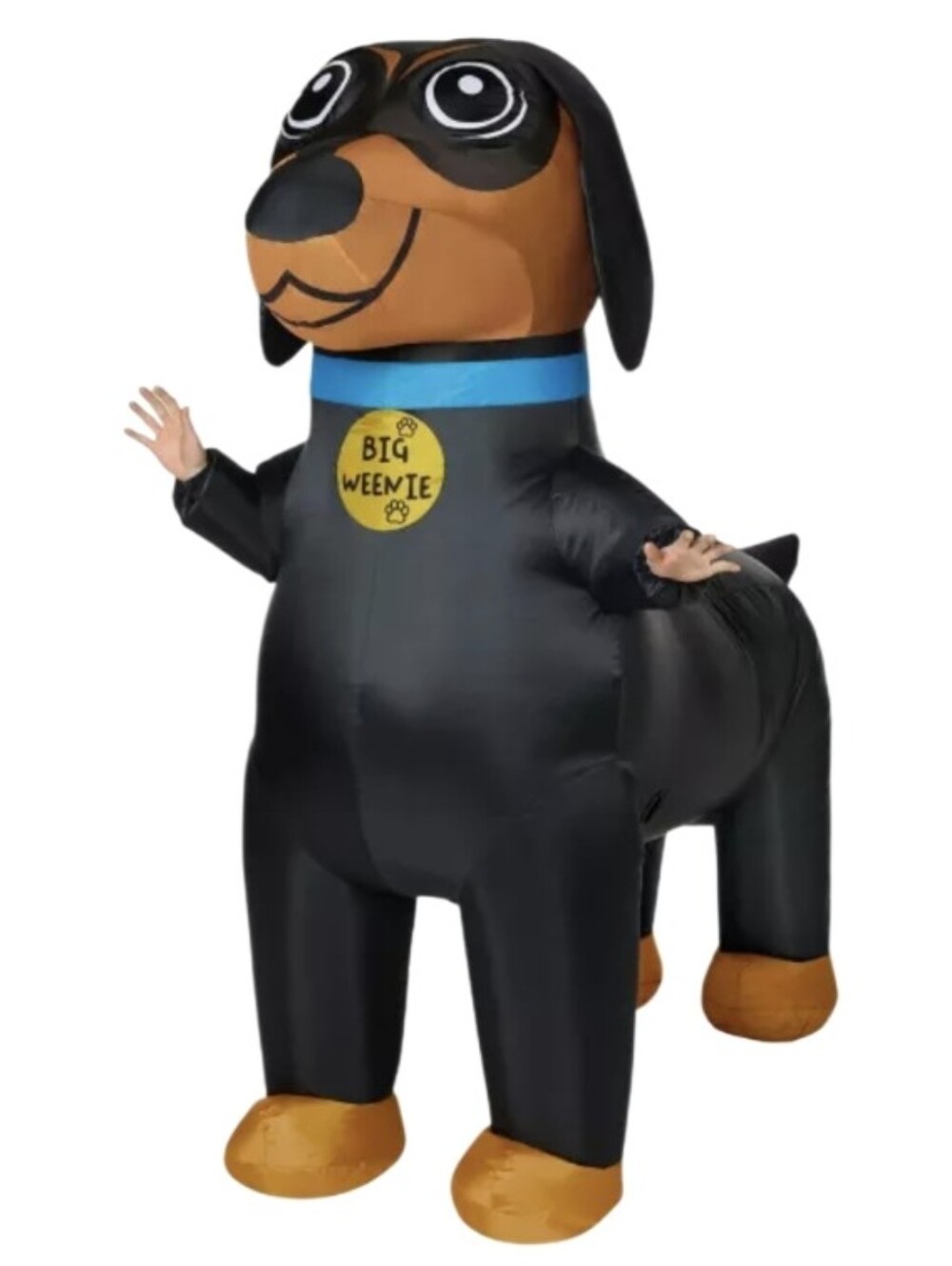 Adult Weiner Dog Inflatable Costume One Size Fits Most Dachshund Halloween